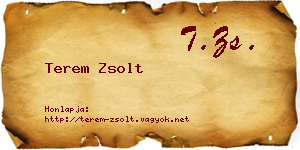 Terem Zsolt névjegykártya